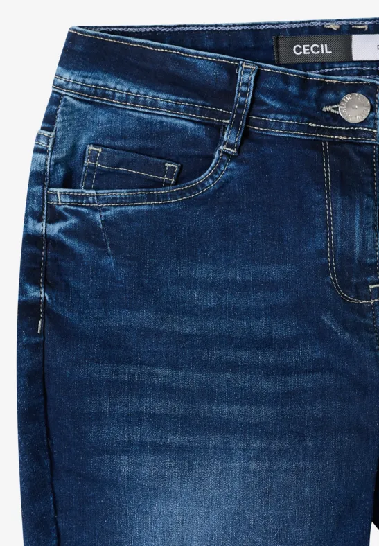 Slim Leg Jeans mid blue wash