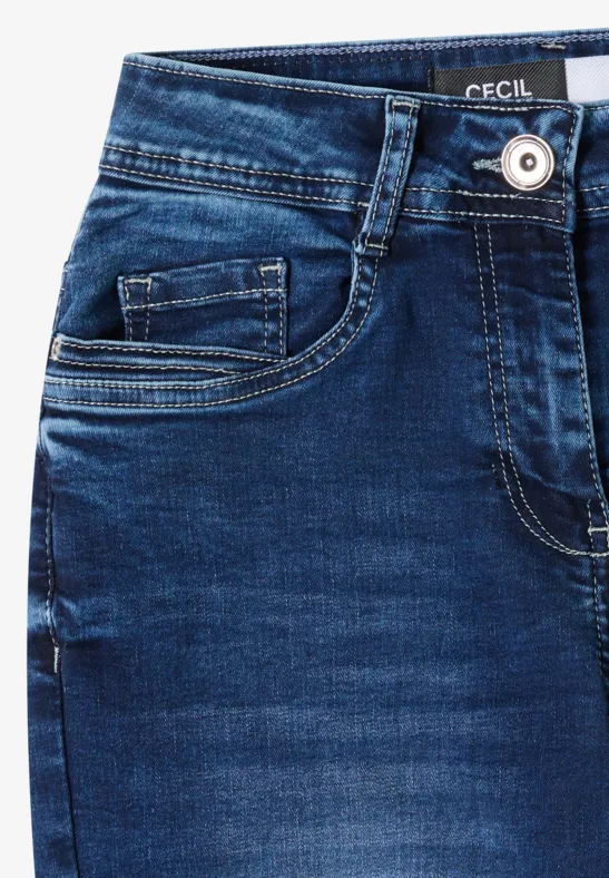 Wide Leg Jeans mid blue wash