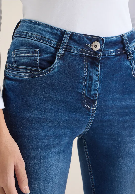 Wide Leg Jeans mid blue wash