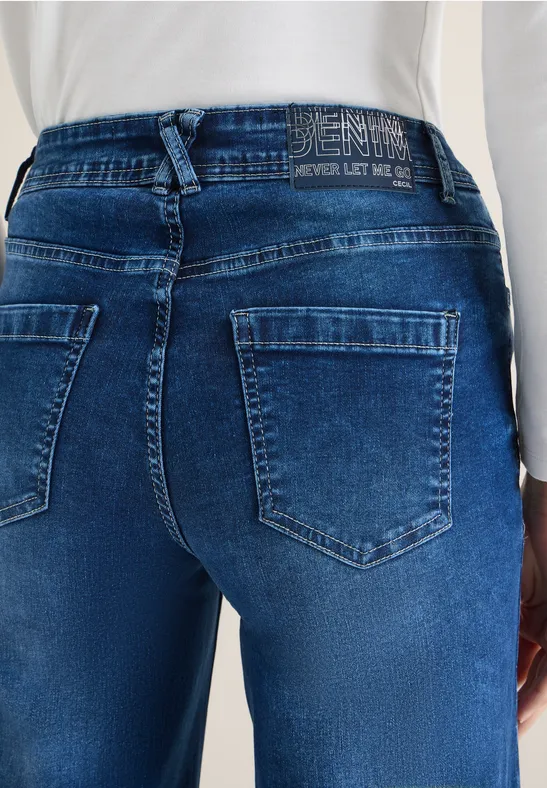 Wide Legs Jeans mid blue wash