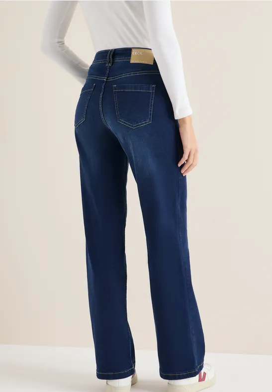Wide Leg Jeans Dark blue wash