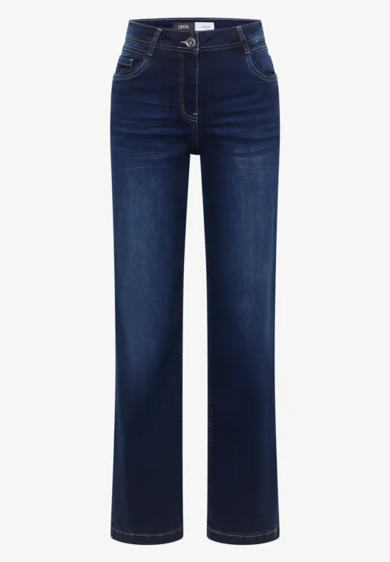 Wide Leg Jeans Dark blue wash