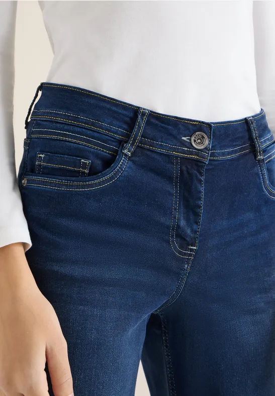 Wide Leg Jeans Dark blue wash