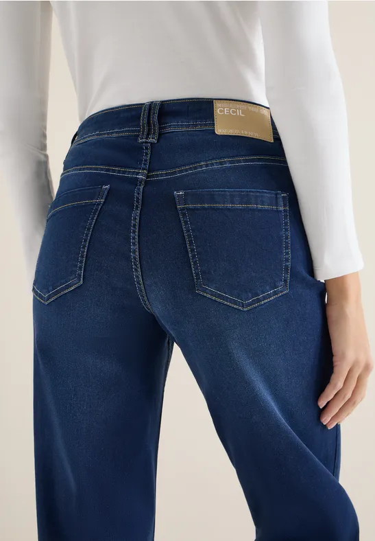 Wide Leg Jeans Dark blue wash