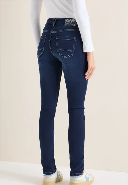 Straight Leg Jeans Dark blue wash