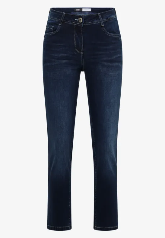 Straight Leg Jeans Dark blue wash