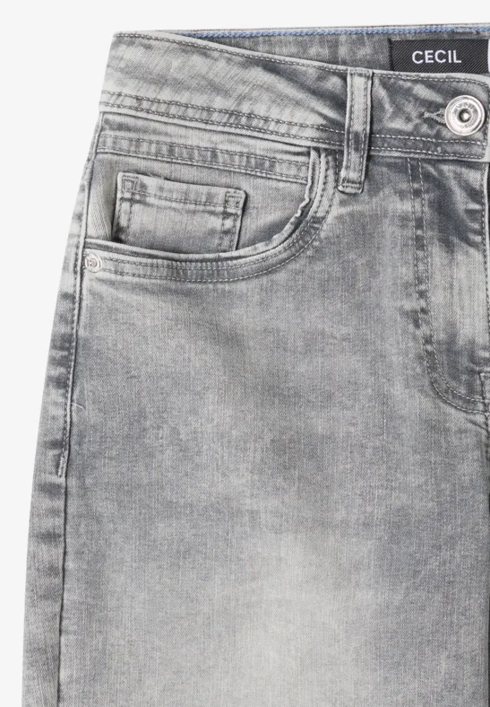 Wide Leg Jeans light grey wash