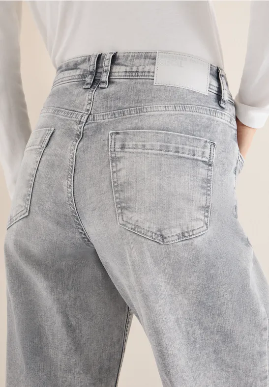 Wide Leg Jeans light grey wash