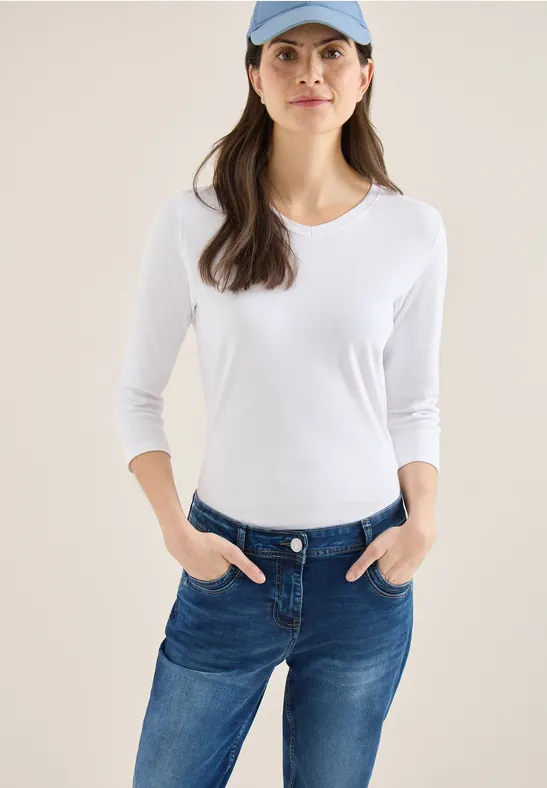 Slim Legs Jeans mid blue used wash