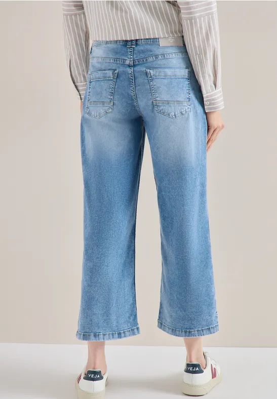 Wide Leg Jeans light blue washed