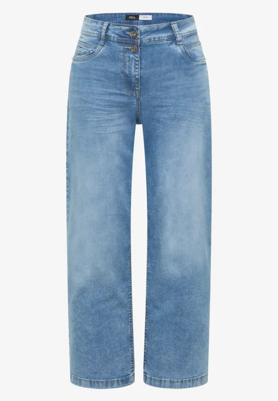 Wide Leg Jeans light blue washed