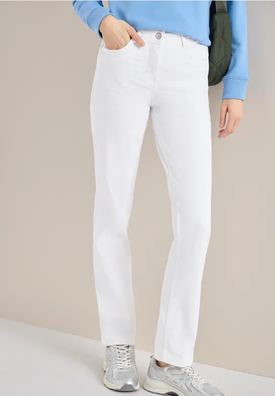 Straight Leg Jeans White