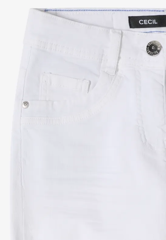 Straight Leg Jeans White