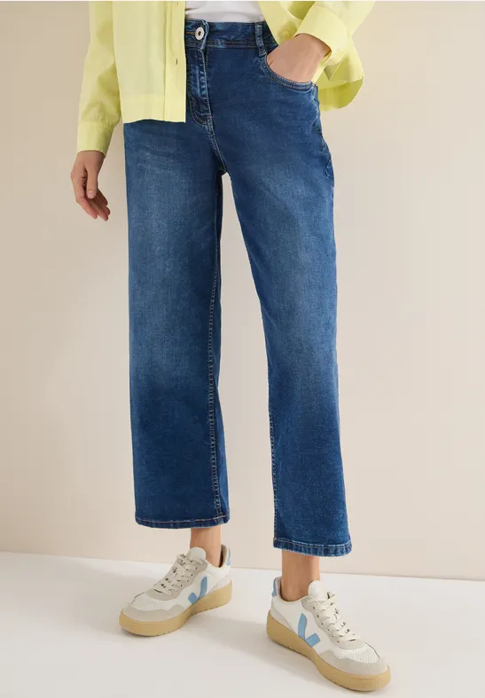 Wide Legs Jeans Dark blue wash