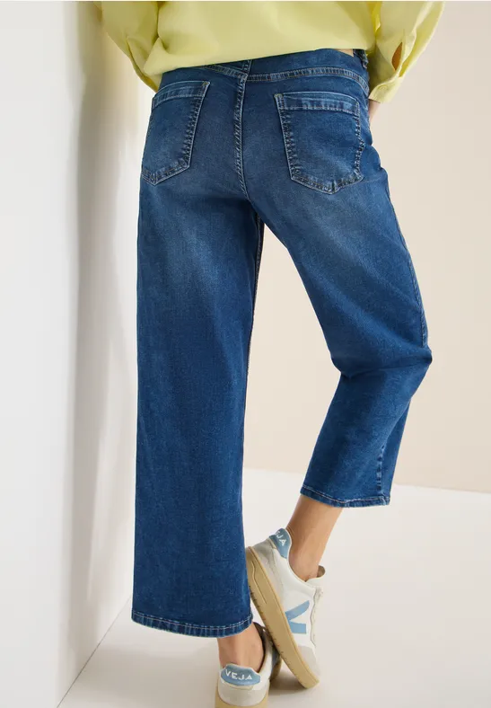 Wide Legs Jeans Dark blue wash