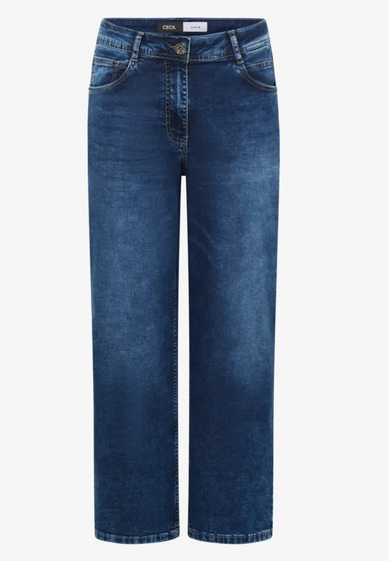 Wide Legs Jeans Dark blue wash
