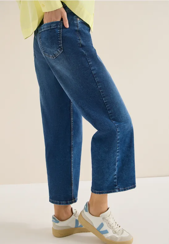 Wide Legs Jeans Dark blue wash