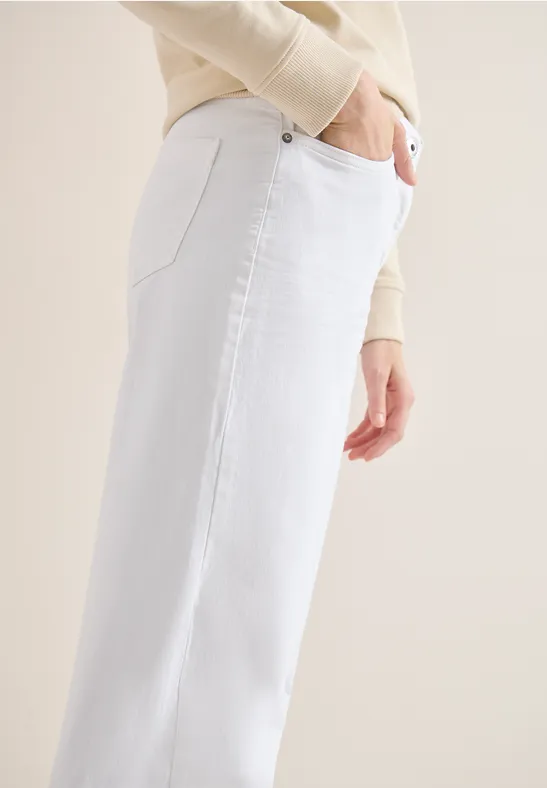 Wide Leg Jeans White