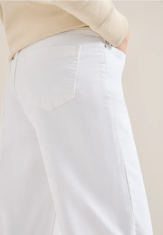 Wide Leg Jeans White