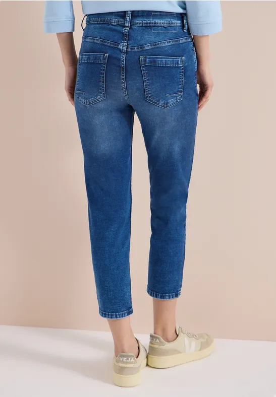 3/4 Slim Leg Jeans im Slim Fit Dark blue wash
