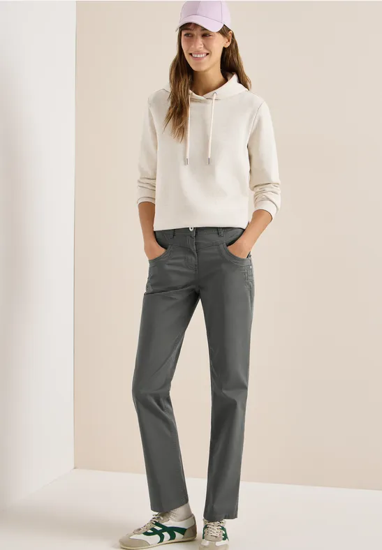 Washed-Look Hose clear khaki