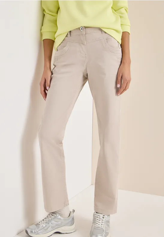 Washed-Look Hose grain beige