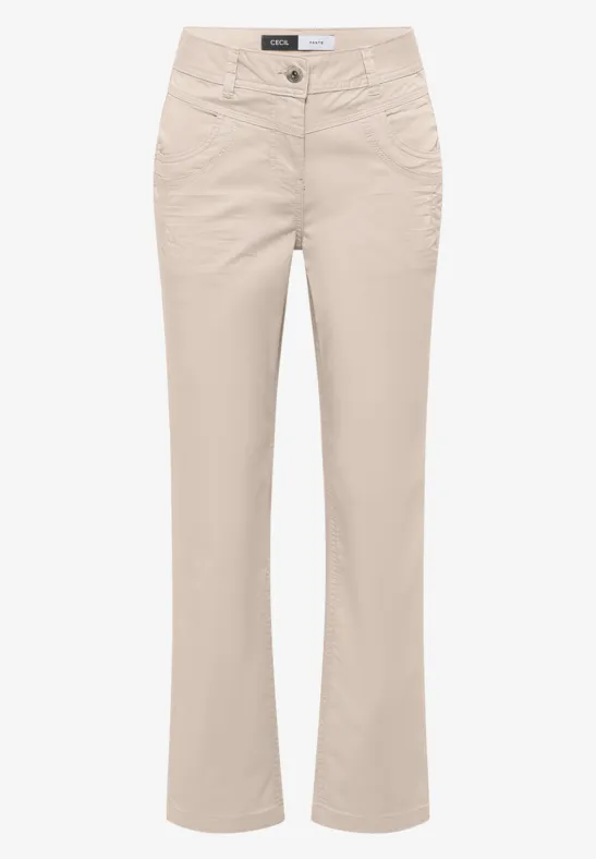 Washed-Look Hose grain beige