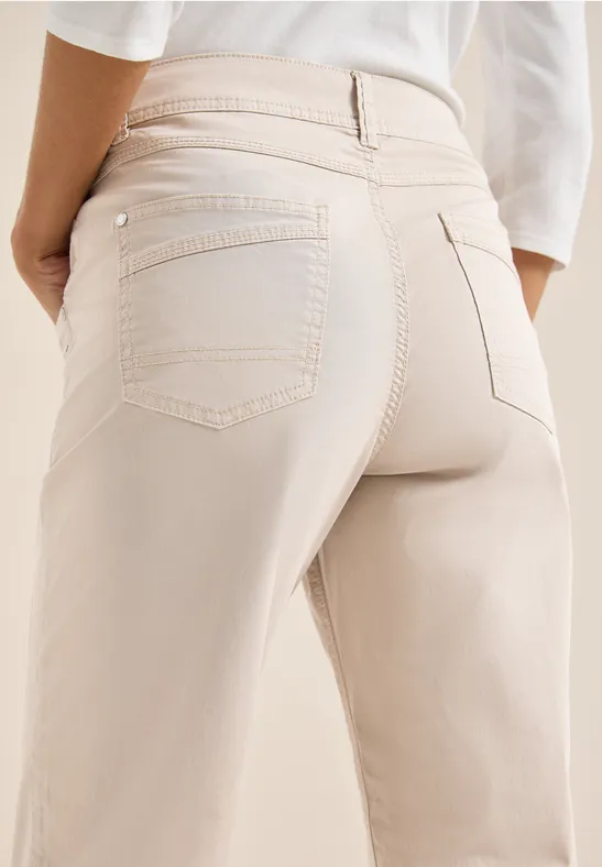 Washed-Look Hose grain beige