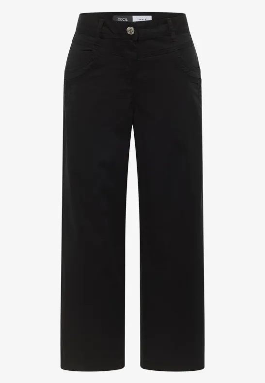 Broeken met wijde pijpen Black