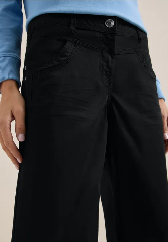 Broeken met wijde pijpen Black