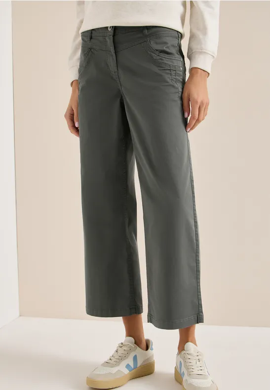 Wide Leg Hose clear khaki