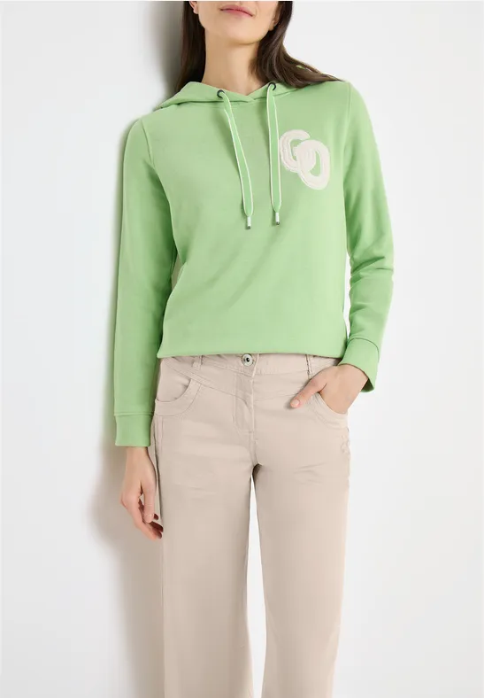 High Waist Wide Leg Hose im Loose Fit grain beige