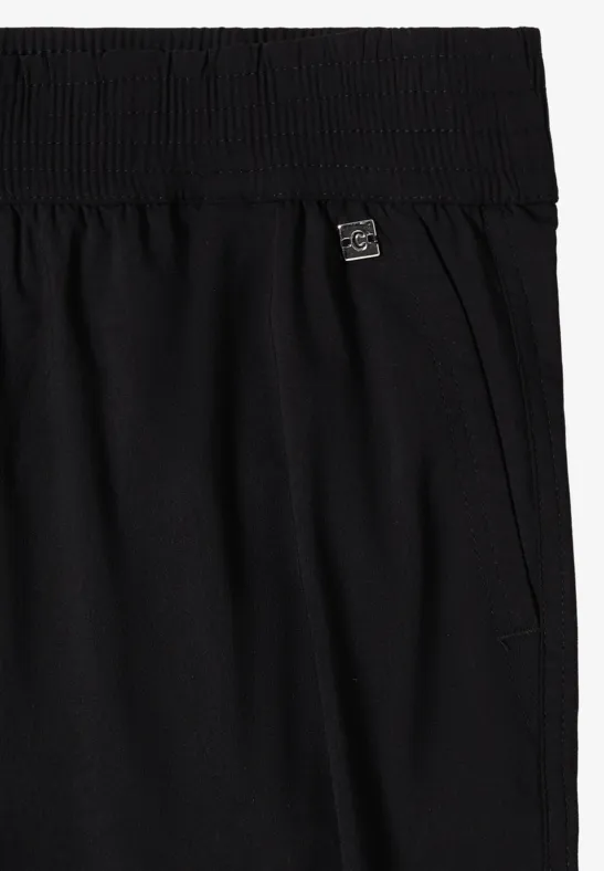 High Waist Wide Leg Pantalon Loose Fit Black