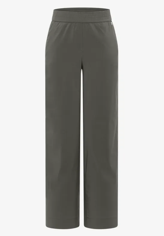 High Waist Wide Leg Pantalon Loose Fit clear khaki