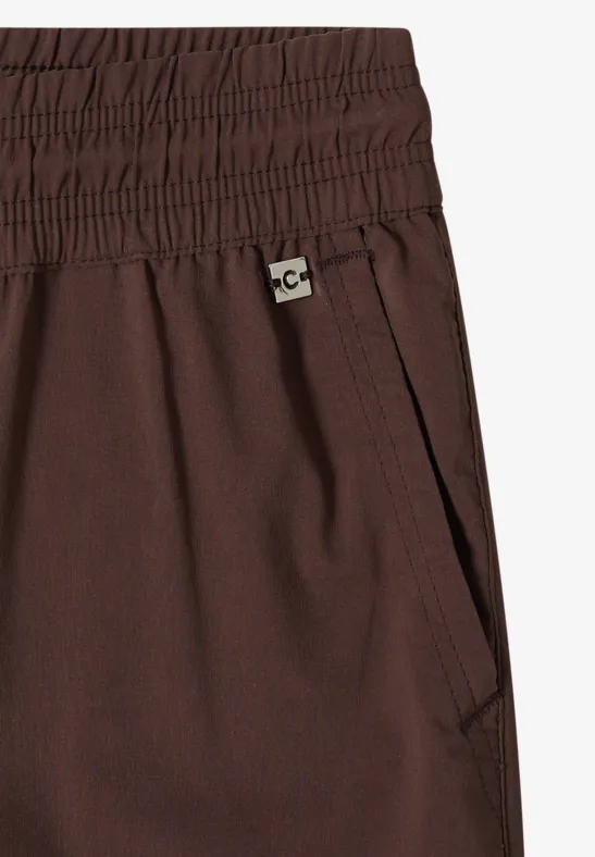 Leichte Hose im Casual Fit mit Stretch brown cacao