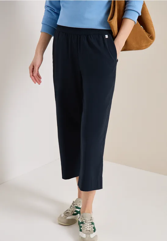 High Waist Wide Leg Hose im Loose Fit universal blue