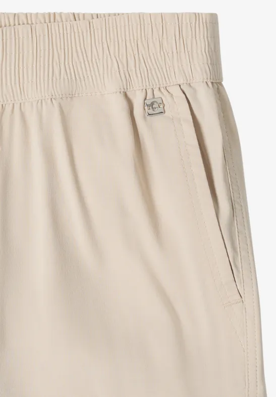 High Waist Wide Leg Hose im Loose Fit grain beige