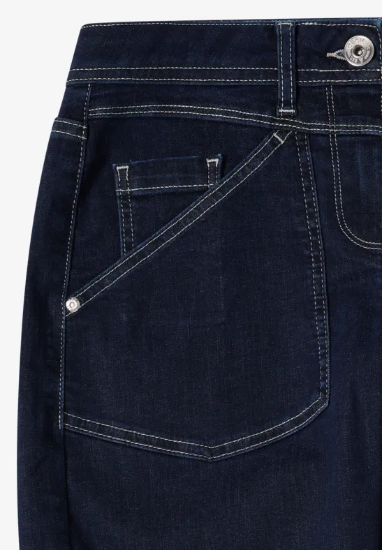 Tapered Leg Jeans rinsed wash