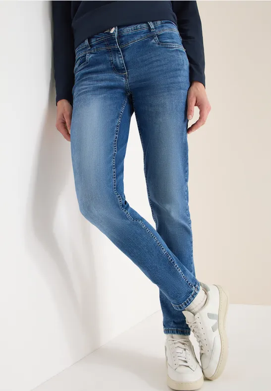 Straight Legs jeans mid blue wash