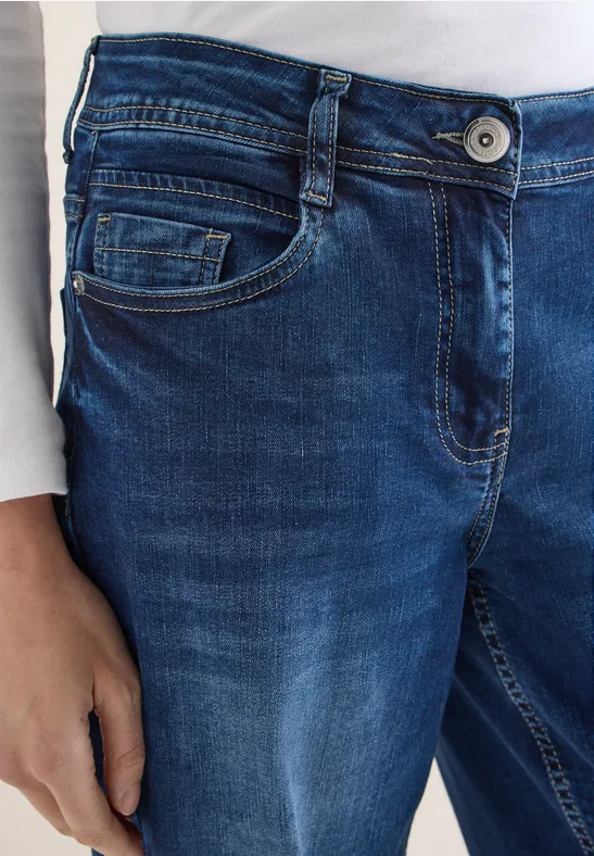 Wide Leg Jeans mid blue wash