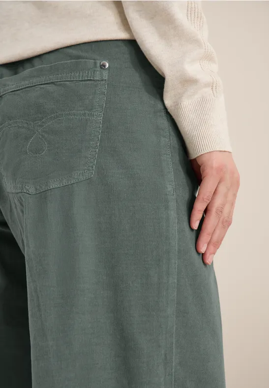 Broeken met wijde pijpen chlorella green