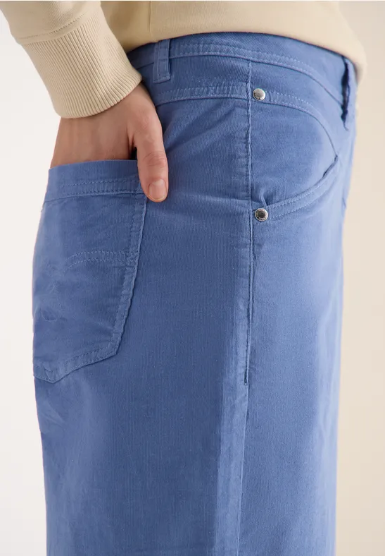 Wide Leg Hose coal blue