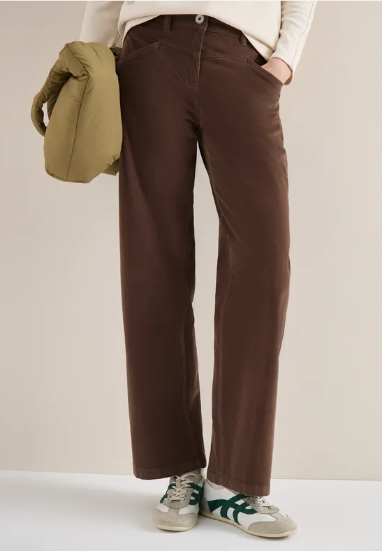 Wide Leg Hose urban taupe