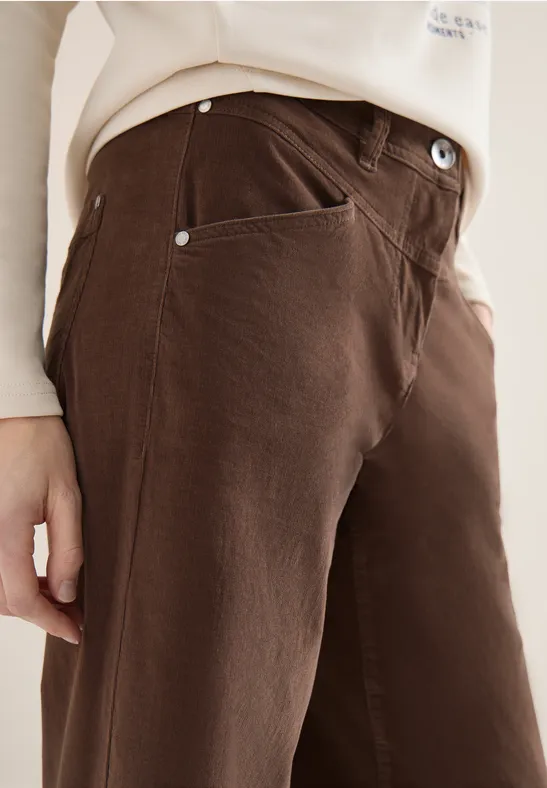 Wide Leg Hose urban taupe