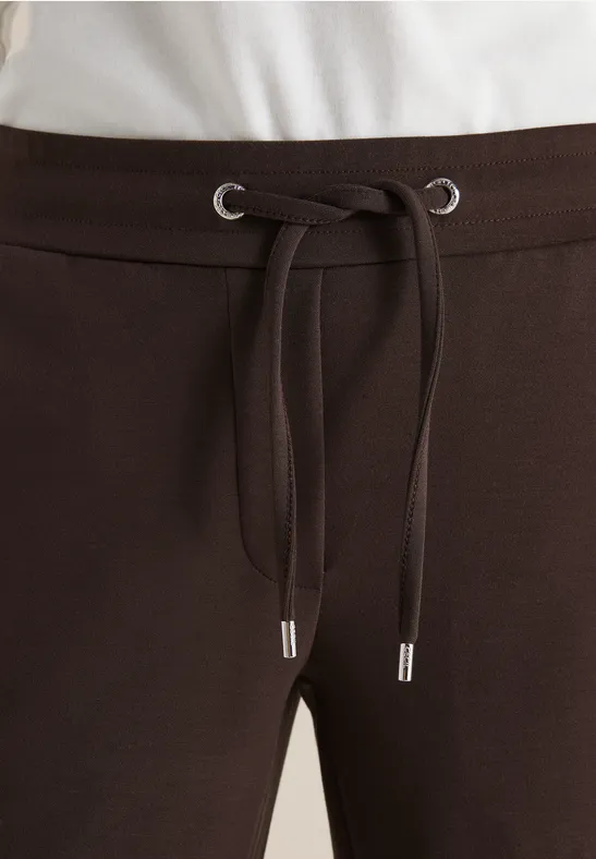 Hose mit Tape-Detail macchiato brown