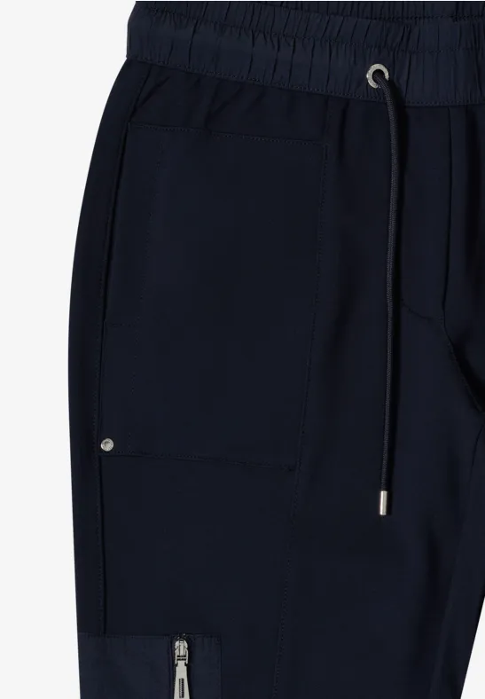 Broek met smalle pijpen universal blue