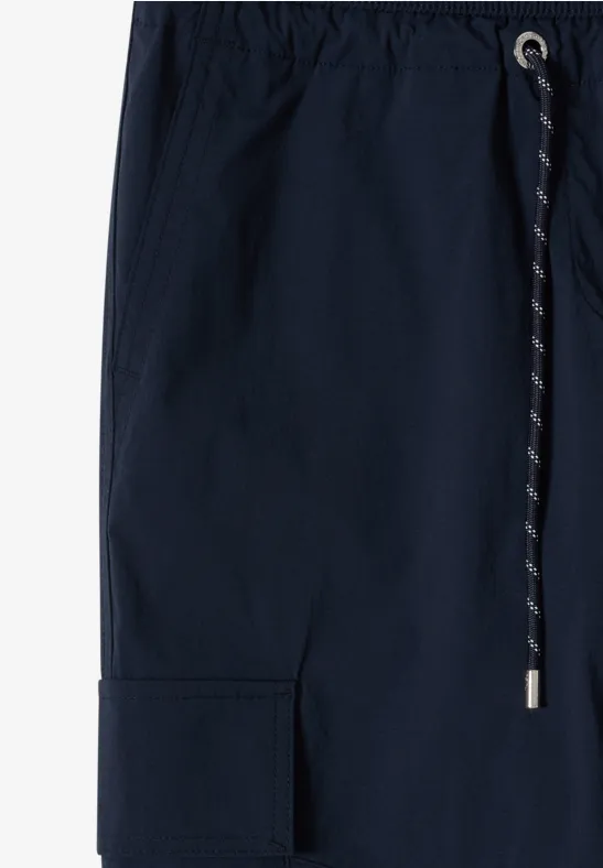 High Waist Straight Leg Pantalon Loose Fit universal blue