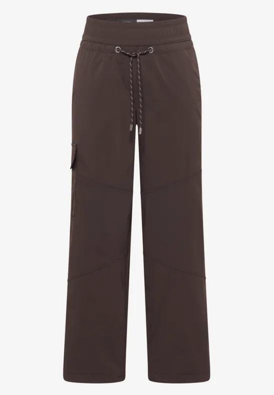High Waist Straight Leg Pantalon Loose Fit macchiato brown