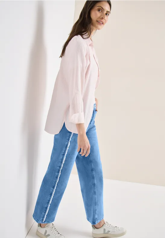 Jeans Culotte light blue washed