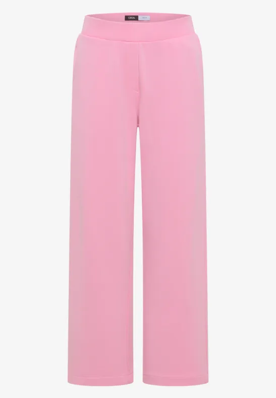 High Waist broek met wijde pijpen in Loose Fit flamingo rose